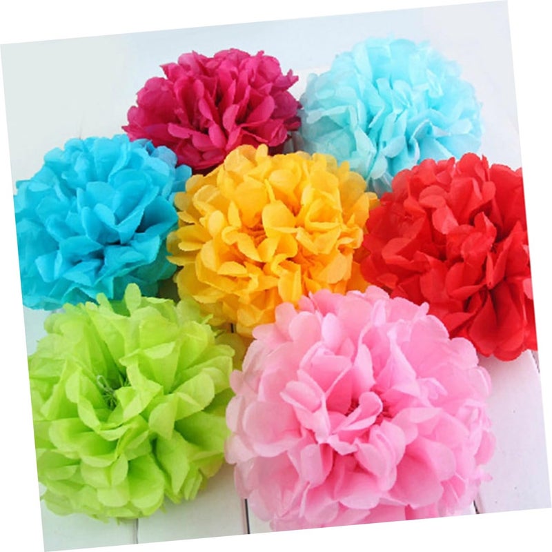 5Pcs Pink Paper Flower Balls For Wedding Birthday Party Decorations - Image 4