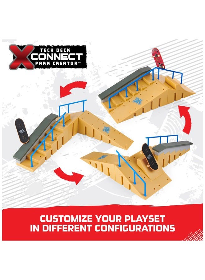 Tech Deck, Jump N' Grind X-Connect Park Creator, Customizable and Buildable Ramp Set with Exclusive Fingerboard, Kids Toy for Ages 6 and up Multicolor One Size - Image 3