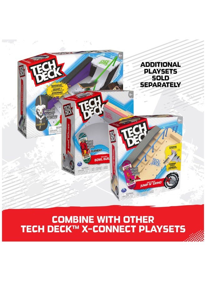 Tech Deck, Jump N' Grind X-Connect Park Creator, Customizable and Buildable Ramp Set with Exclusive Fingerboard, Kids Toy for Ages 6 and up Multicolor One Size - Image 4