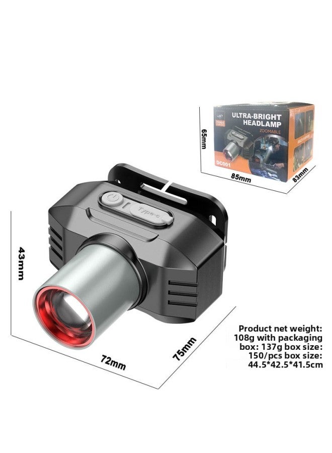 Generic LED Headlamp Long Endurance Lithium Battery Field Strong Light High Lumens Fishing Lamp Outdoor Special Head-Mounted Miner's Lamp 