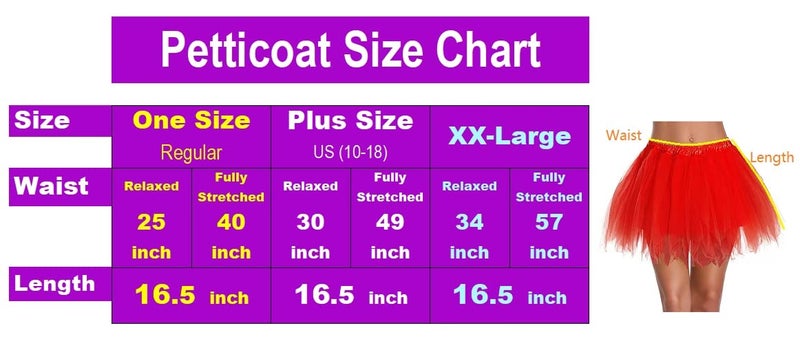 V28 Women's Teenâ€˜s 1950s Vintage Tutu Tulle Petticoat Ballet Bubble Skirt (Large, Black+White+Purple) - Image 4