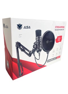 ASA Professional USB Studio Microphone, With Adjustable Arm Stand, Pop Filter, Shock Mount, For Streaming, Podcasting, Gaming, Voice-overs, Acoustic music  - Image 4