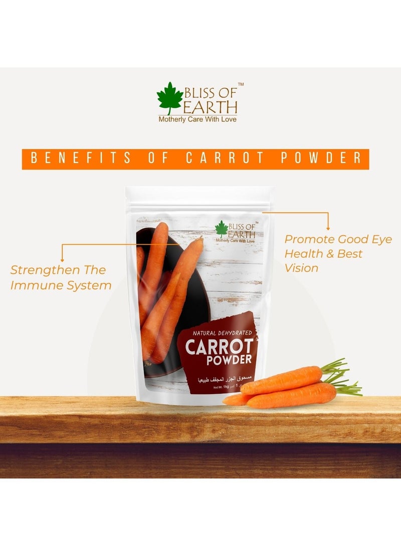 بليس اوف ايرث مسحوق جزر طبيعي مجفّف بالكامل ومطحون طازج ولذيذ رائع لطهي البشرة شوربة وخبز وعصير 2 × 200 جم - Image 3