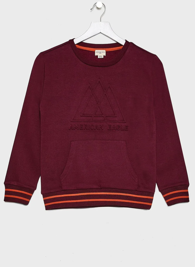 American Eagle Kids Embossed Sweatshirt