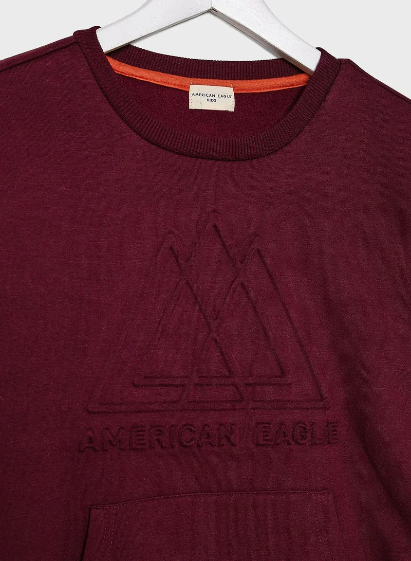 American Eagle Kids Embossed Sweatshirt