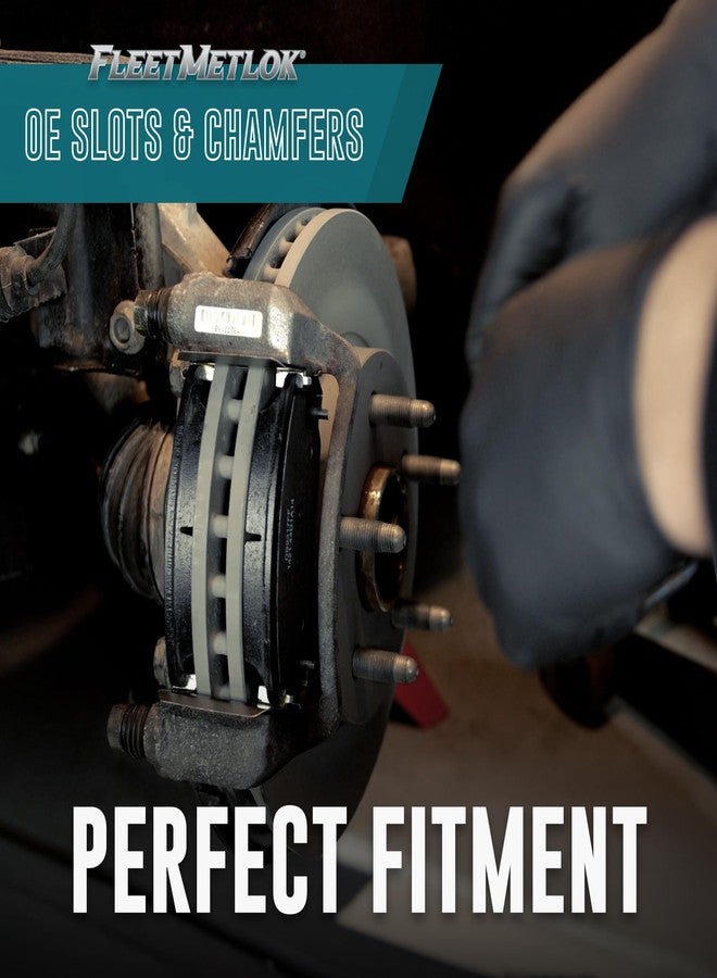 بنديكس وسادات فرامل خلفية شبه معدنية من نوع Bendix Fleet Metlok MKD2224FM لسيارات رام 3500 موديلات 2019-2023، ورام 4000 موديلات 2019-2020 - Image 4