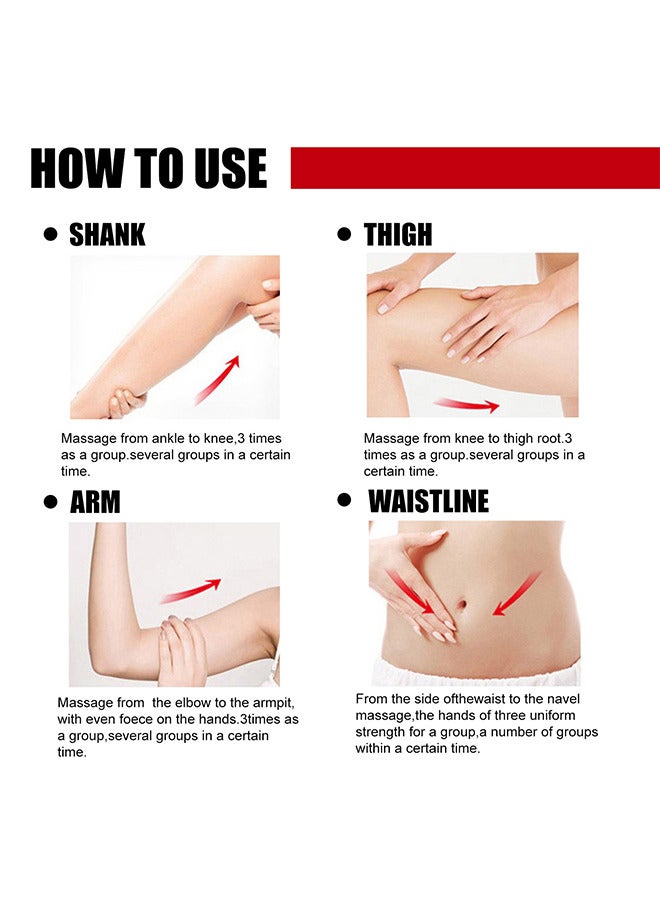 EELHOE Hot Cream For Belly - Waist And Buttocks-Slimming And Fat Burning Cream For Women - Moisturizing Firming Cellulite Reduction And Weight Loss Solution 60g - Image 4