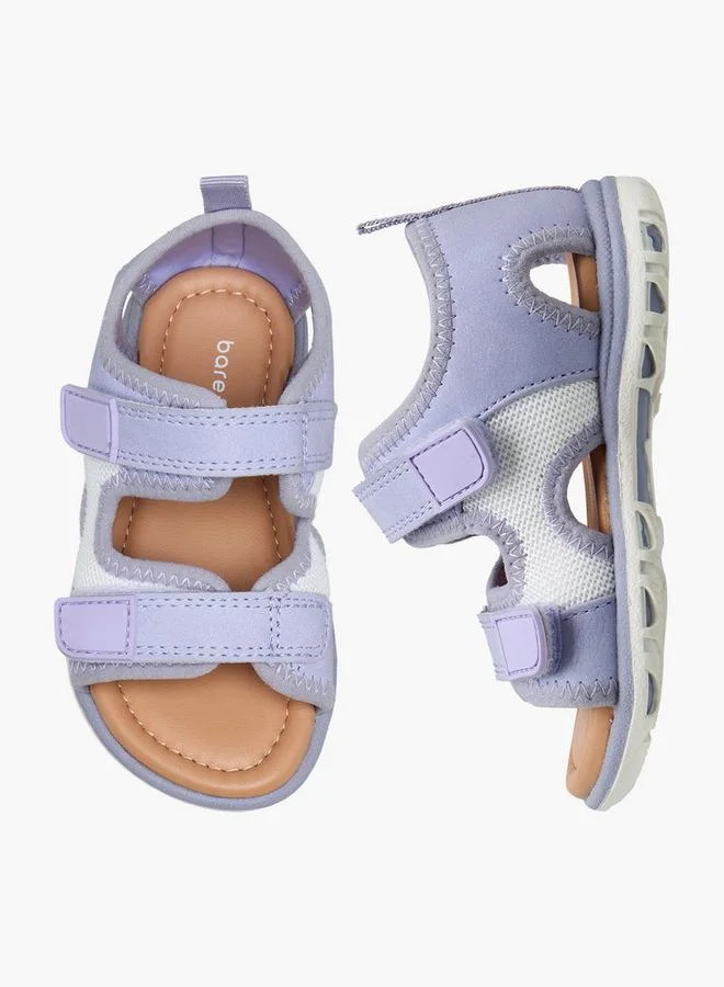 بيرفيت Girls Hook & Loop Strap Sandals