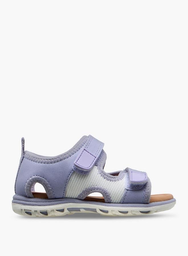 Barefeet Girls Hook & Loop Strap Sandals - Image 1