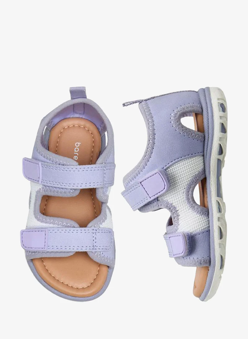 Barefeet Girls Hook & Loop Strap Sandals