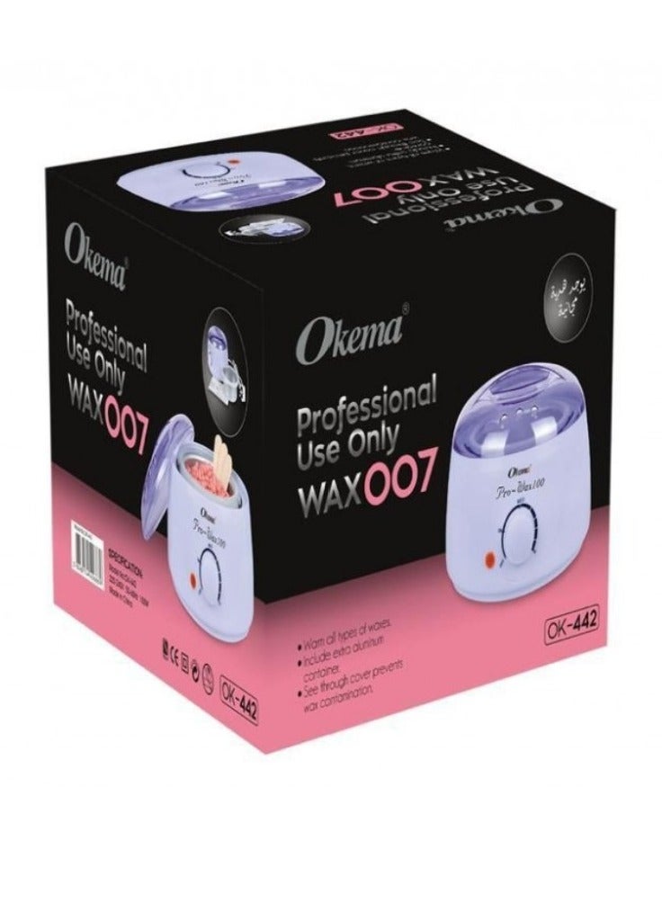 Okema Pro Wax Heater Purple/White .ml - Image 3