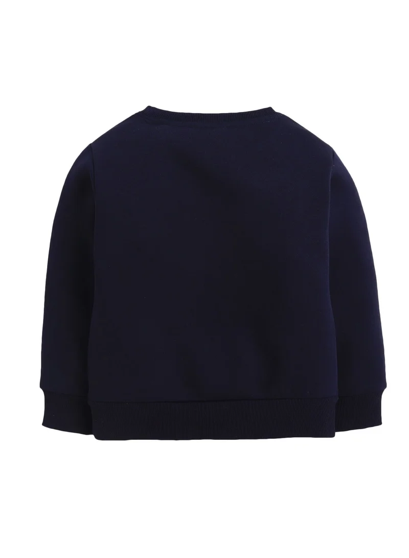 Victor And Jane  Boys' Navy "Never Give Up" Slogan Sweatshirt for Men | Best Price UAE