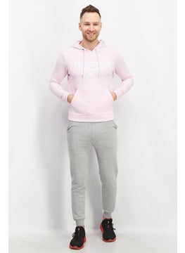 Reebok Men Sportswear Fit Outdoor Vector Hoodie, Pink  - Image 4
