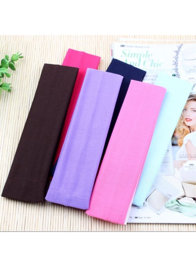 12 جهاز كمبيوتر شخصي حزام الرأس, غير انزلاق ناعمة القطن الرياضة حزام الشعر المرنة للرجال والنساء, رقيقة الصيف حزام الرأس, ناعمة القطن حزام الشعر لليوغا, التمرين, الجري, ركوب الدراجات - Image 2