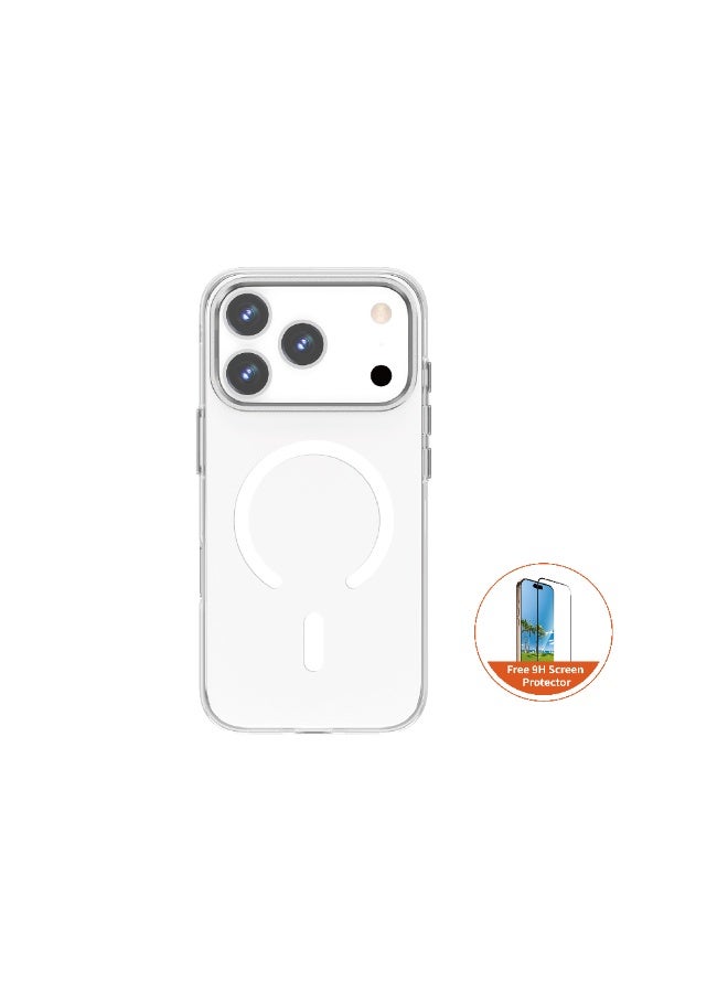FIFTH ELEMENT CRYSTA Anti-Yellowing MagSafe Clear Case for iPhone 17 Pro Max, Military-Grade Style Drop Protection & Raised Bezel – Transparent - Image 1