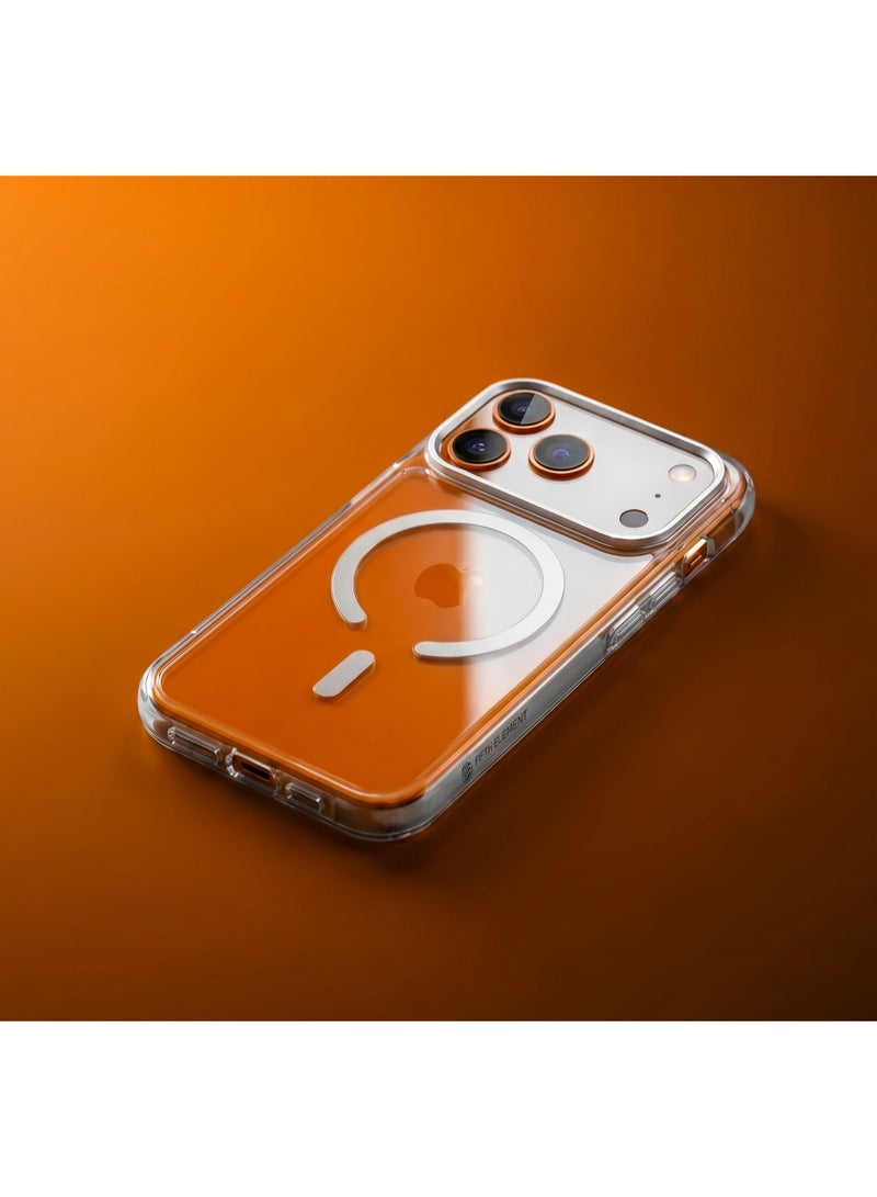 FIFTH ELEMENT CRYSTA Anti-Yellowing MagSafe Clear Case for iPhone 17 Pro Max, Military-Grade Style Drop Protection & Raised Bezel – Transparent - Image 4