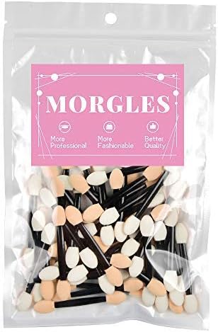 Eyeshadow Applicators MORGLES 200 PCS Disposable Sponge Eye Brushs Multicolored