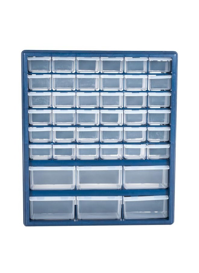 Stalwart - Plastic Storage Drawers 42 Compartment Organizer Desktop or Wall Mount Container for Hardware, Parts, Crafts, Beads, or Tools by Stalwart, 10 Targets - Image 1
