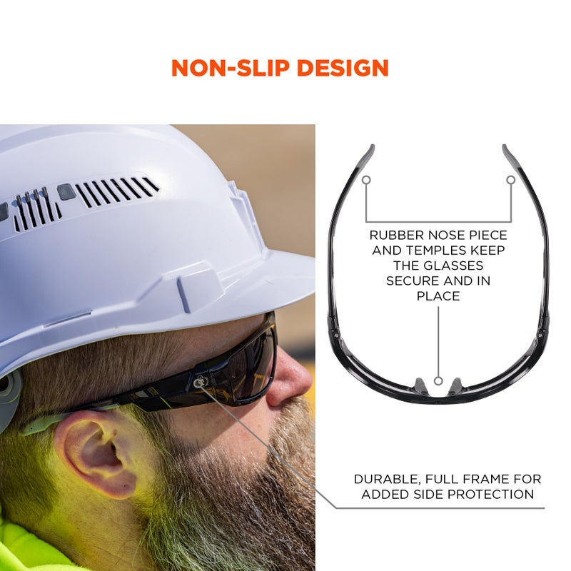 Ergodyne Skullerz Odin Polarized Safety Sunglasses - Matte Gray Frame, Smoke Lens - Image 4