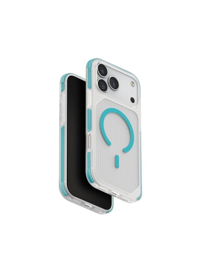 UNIQ iPhone 17 Protective Phone Cover (Frost Clear Turquoise) | Slim & Lightweight | Shockproof Protection | Transparent Design | iPhone 17 Pro Max Frost Clear Turquoise