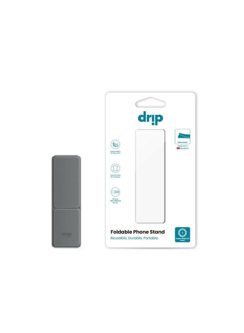 Drip Foldable Phone Stand - Lightweight, Durable, Portable, Multi-Functional with Ergonomic Design - Made with 3M Adhesive PU Material, Compatible with All Smartphones. - Image 2