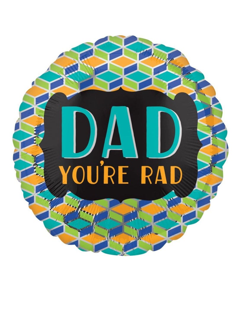 Anagram Dad You're Rad Foil Balloon 43cm 