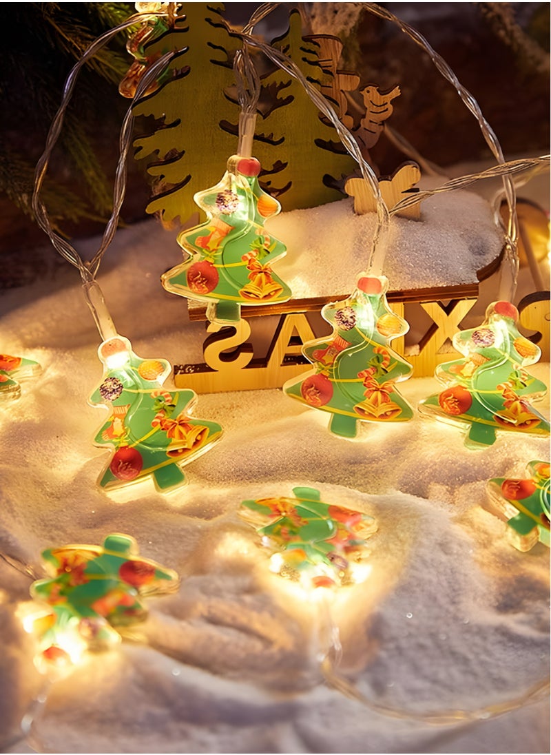 ZAFAA HOME Green Pine  Battery Operated LED String Lights – 6m with 40 Warm LEDs for Holiday, Outdoor, and Rustic Christmas Decor  - Image 3