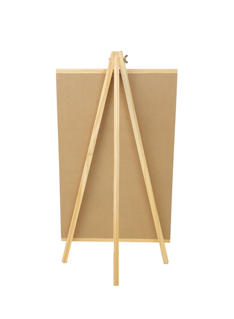 Mini Chalk Board with Stand for Children, Chalk Board Signs for Tables, Fashion - Wooden Mini Chalkboard or Menu Board for Restaurant, Cafe Bar- 60X30cm - Image 2