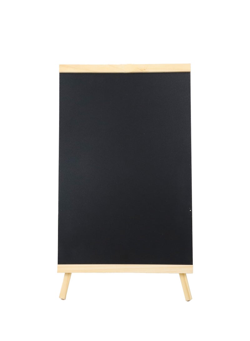 Mini Chalk Board with Stand for Children, Chalk Board Signs for Tables, Fashion - Wooden Mini Chalkboard or Menu Board for Restaurant, Cafe Bar- 60X30cm - Image 1