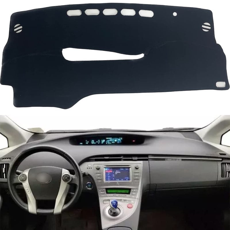 Tcxdioo Car Dashboard Cover Dash Mat Dash Pad Carpet for Toyota Prius 2010 2011 2012 2013 2014 2015 Left Hand Drive