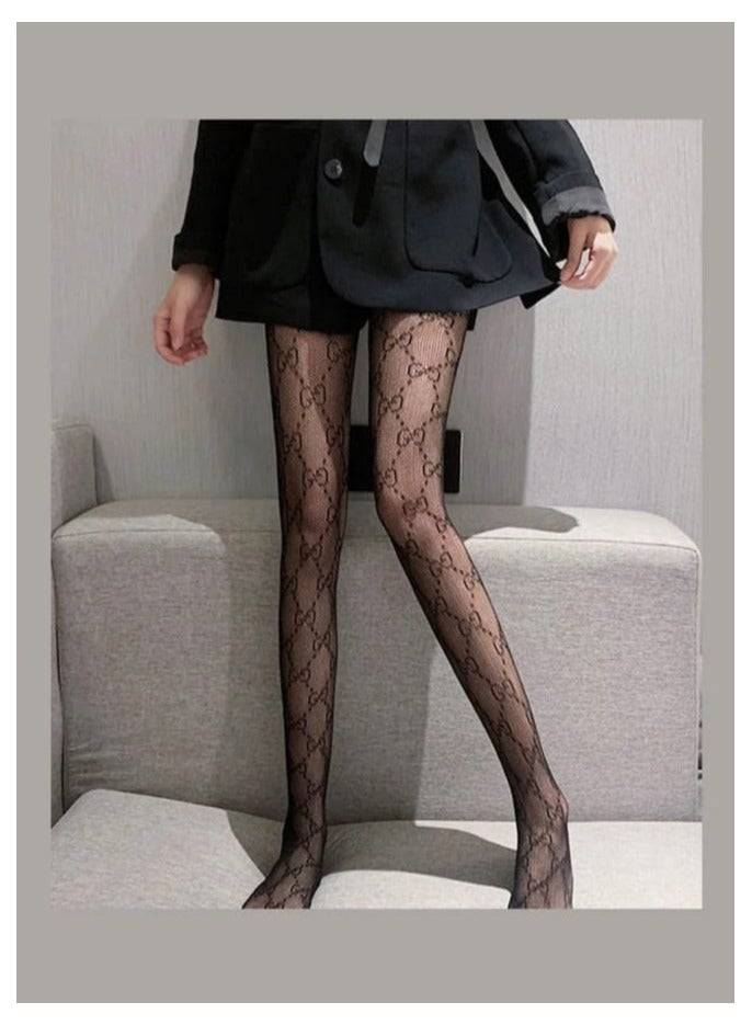 Joychic Pair Of Long Stockings Black