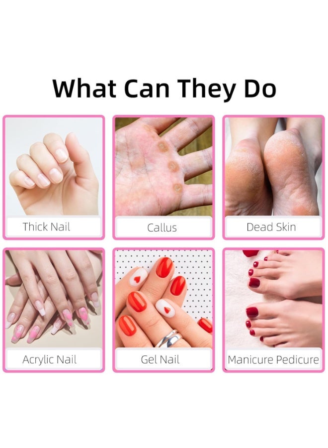 Bukela 240 Grit White Small Sanding Bands Nail Drill Bit, Extreme Fine Grit Mini Sanding Band, Upgrade 3.1mm Mandrel Bits, Professional Nails Drill for Acrylic (100 Pcs) - Image 2