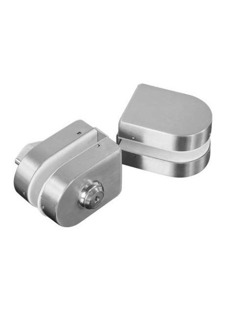 YDT GROUPS - YDT GROUPS 3 Years Warranty Glass Double Door Lock One Side Key and One Side Knob Suitable for Sliding and Swing Doors with 3 Brass Computer Wave Keys Pack of 1 Pc - Image 1