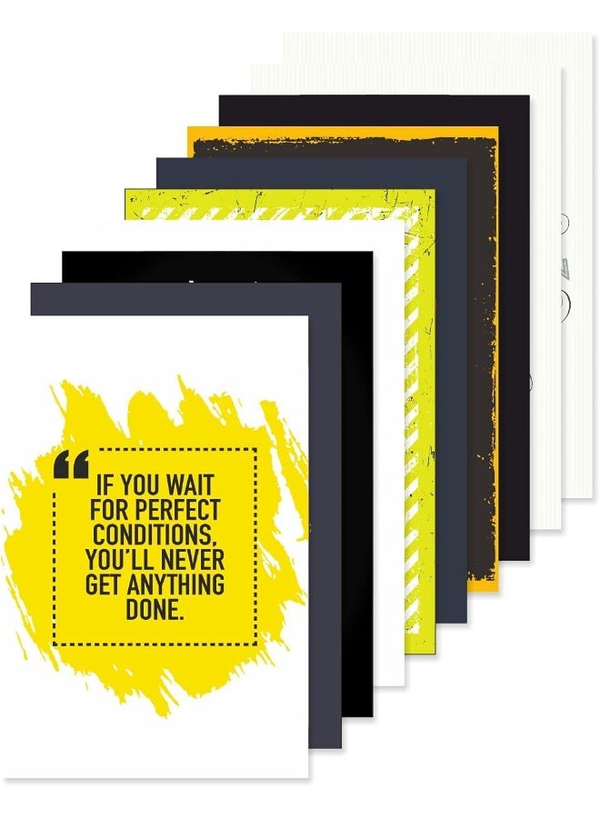 Paper Plane Design Quote and Motivational Poster Set of 10 (Size 45 x 30 cm) - Image 1