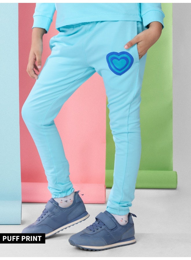 The Souled Store Powerpuff Girls: Bubbles Full Sleeve T-Shirt & Leggings Set for Kids - Image 2