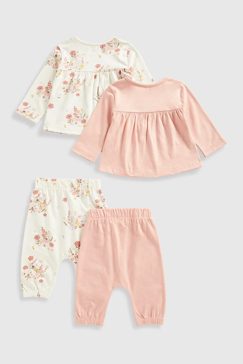 مذركير Autumnal T-Shirts and Joggers 4-Piece Set