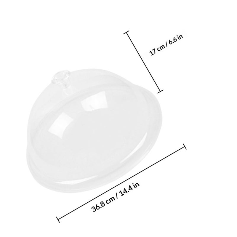 1Pc Round Shape Food Cover PVC Food Tent for Kitchen (Transparent Color) - Image 2