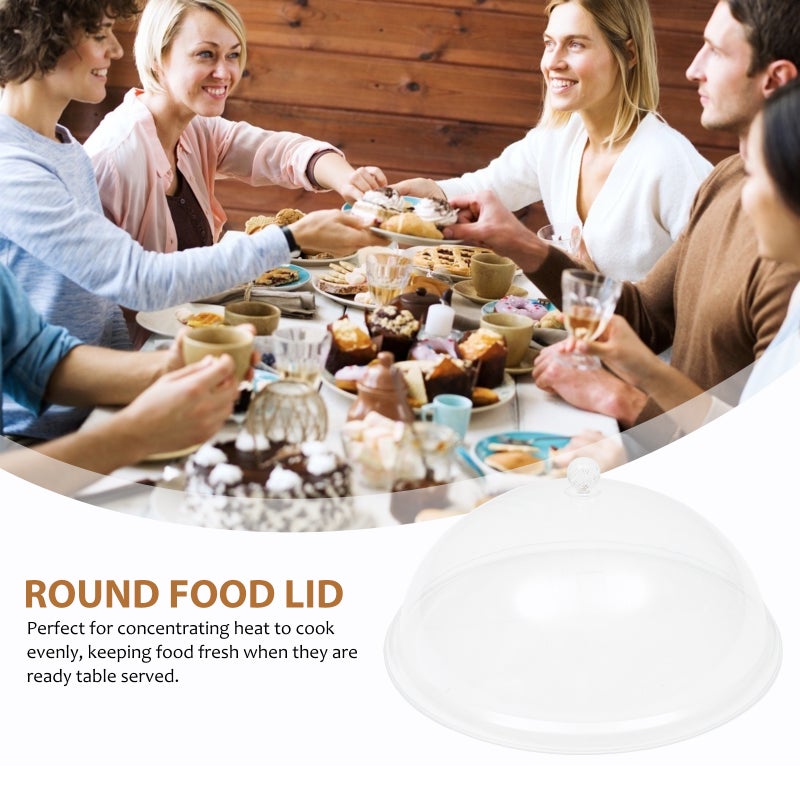 1Pc Round Shape Food Cover PVC Food Tent for Kitchen (Transparent Color) - Image 1