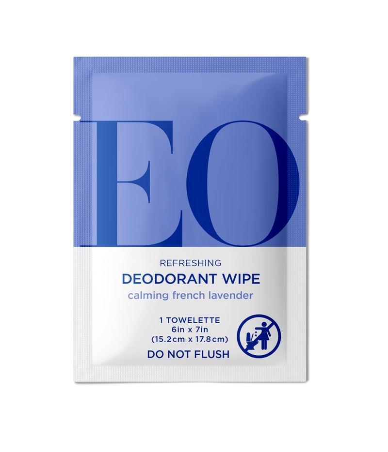 EO Deodorant Lavender Wipes, 6 Count