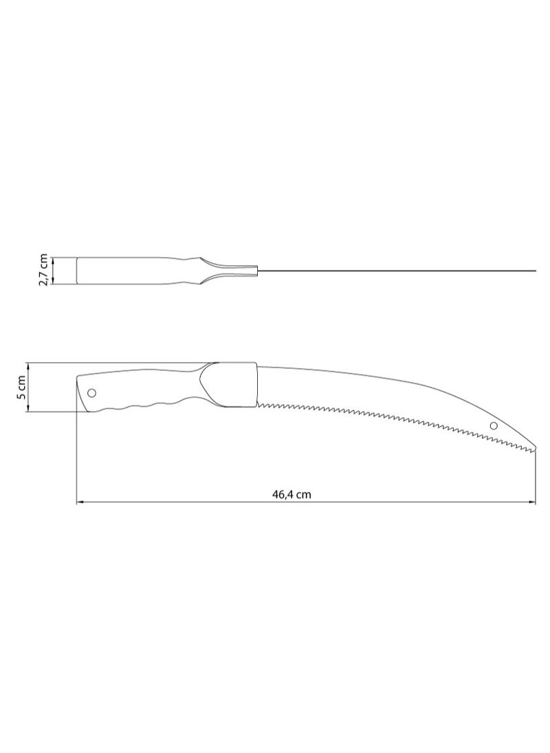 TRAMONTINA Since 1911,Made in Brazil- Utility Basic 12-inch Blade Pruning Saw  - Image 3