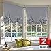 H.VERSAILTEX H.VERSAILTEX Thermal Insulated Blackout Tie Up Curtains Adjustable Window Shades for Living Room, Rod Pocket 2-Pack, 42  - Image 2