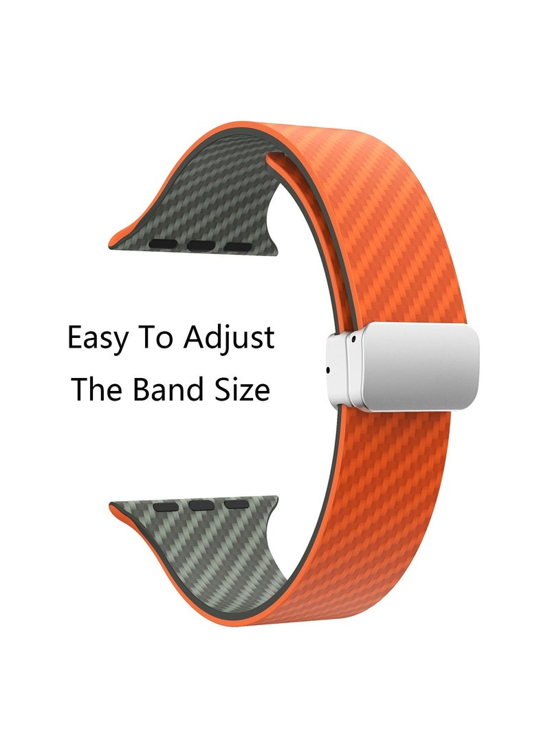 X-level Bands Compatible with Apple Watch 38mm 40mm 41mm Series 9/8/7/SE/6/5/4/3/2/1 IWatch Ultra/Ultra 2/ Silicone Strap With Magnetic folding Buckle, Quick Release Silicone Straps for Women Men - Image 5