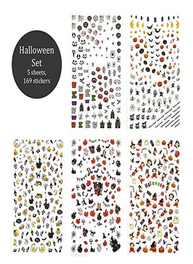 Winstonia 650+ Pieces Halloween Nail Stickers Decals Bundle Set Easy Manicure Decorations Fall Creepy Pumpkin Black Cats Witch Bats And More - Image 2