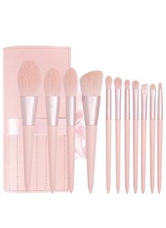Makeup Brushes 11 PCS Set With PU Leather Bag (11 PCS + PU Leather Bag)