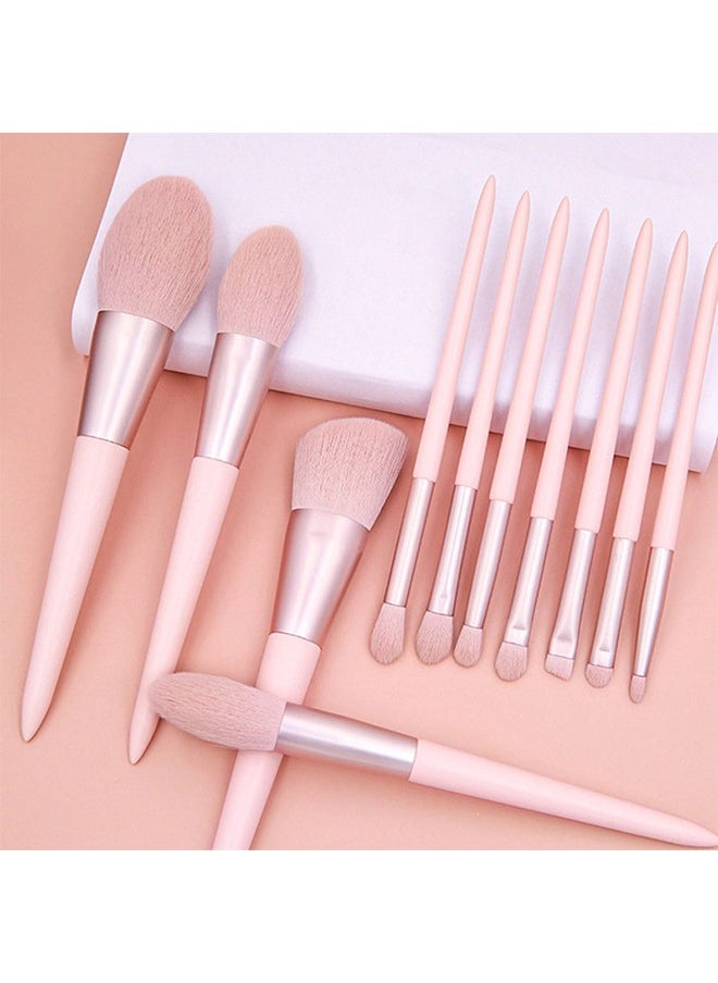 HS - Makeup Brushes 11 PCS Set With PU Leather Bag (11 PCS + PU Leather Bag) - Image 1
