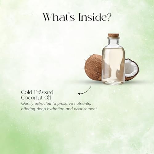 Ohria Ayurveda Extra Virgin Cold Pressed Coconut Hair/Body Oil | Nourish, Condition, Hydrate| For All Skin and Hair Types- 50ml - Image 3