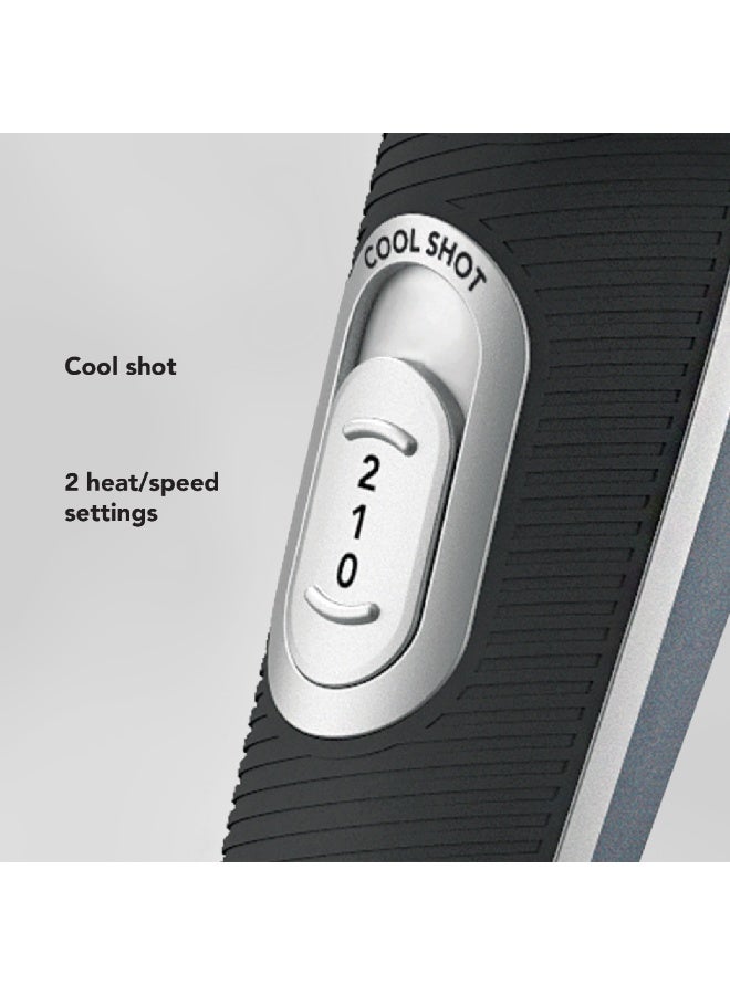 Carrera CRR532 Compact & Foldable Travel Hair Dryer 1600W, Dual Voltage, Ionic Technology, Argan Oil Infusion, Cool Shot, Lightweight, Styling Nozzle, Storage Pouch, 2 Years Warranty - Image 4