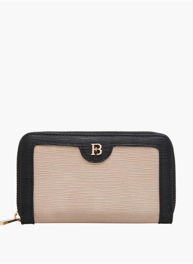 Flora Bella By Shoexpress Monogram Print Zip Around Wallet