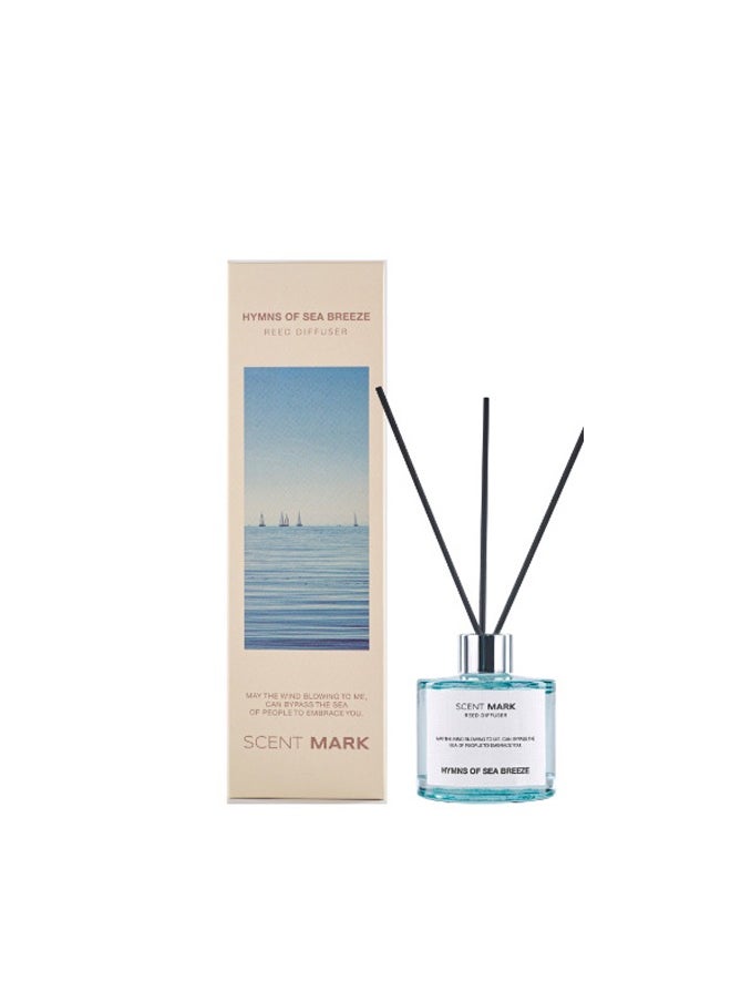 Litus - Home Perfume Reed Diffuser,Hymns of Sea Breeze Fragrance(Gentle Whispers of the Sea),5 Rattan Reeds,50ml - Image 1