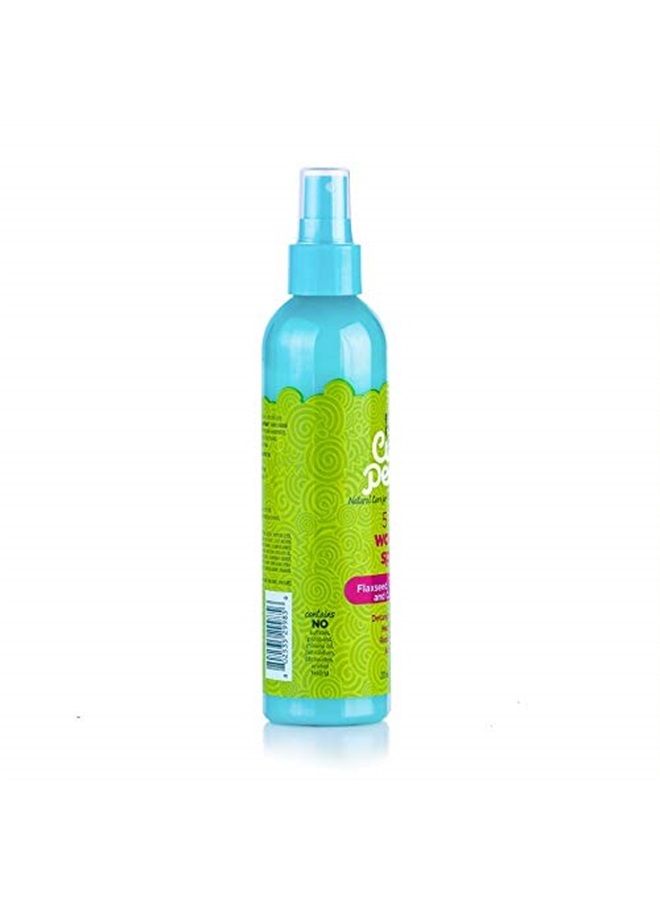 Just for Me Curl Peace 5-In-1 Wonder Spray - Detangles, Nourishes, Heat-Protects, Reduces Frizz, Adds Shine, Contains Flaxseed, Avocado Oil, Castor Oil, No Animal Testing, 8 oz - Image 1